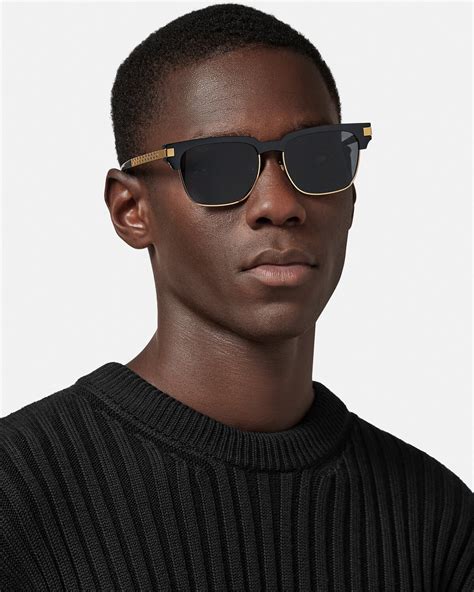 versace wayfarer glasses|Greca Sunglasses Black .